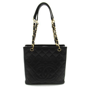 Chanel PST Tote Bag Caviar Skin Black